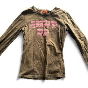 Rare Vintage Juicy Couture "Shut Up" Long Sleeve T-Shirt